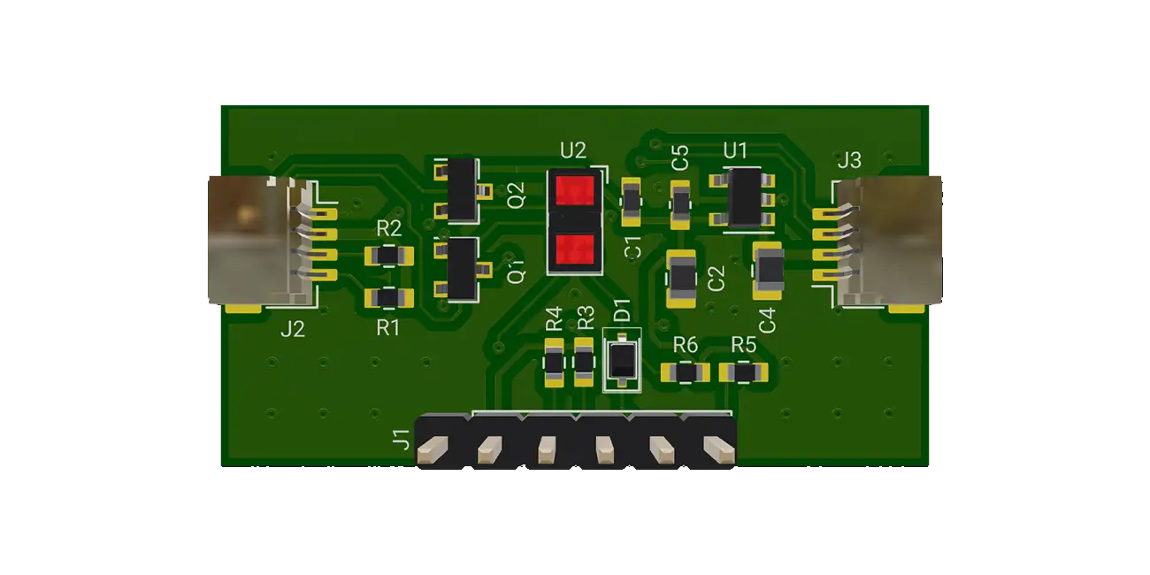 This project is a reference design for a VL53L1X-based sensor circuit. It incorporates the use of a Texas Instruments LP5907MFX-2.8/NOPB to regulate the supply voltage.