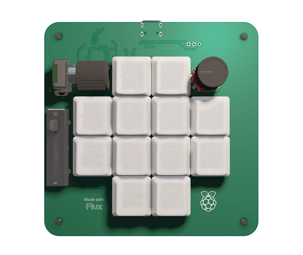 3D PCB view of the project