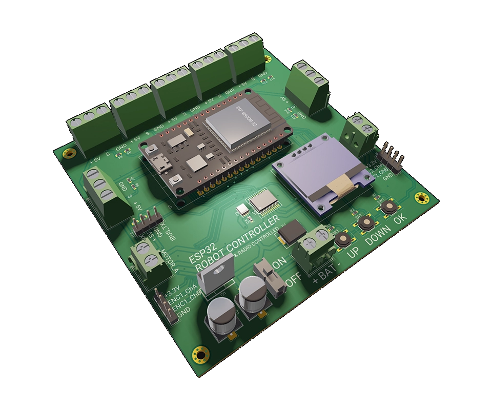 3D PCB view of the project
