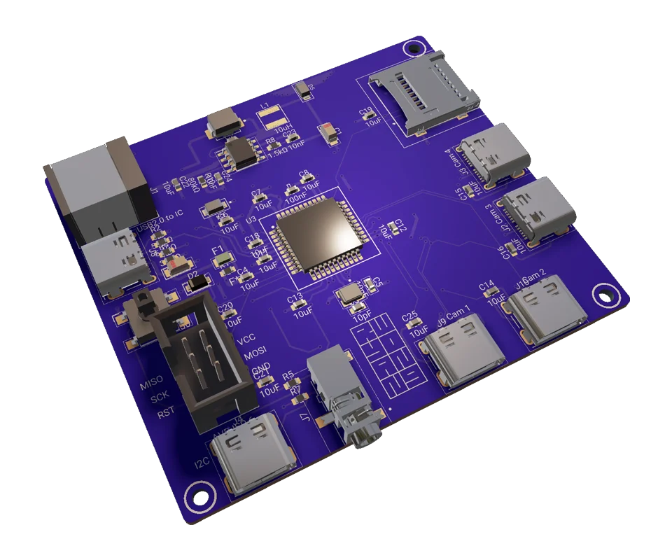 3D PCB view of Scale Snap 3D