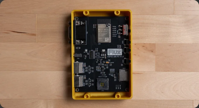 ESP32 x86 PC board designed with AI in Flux