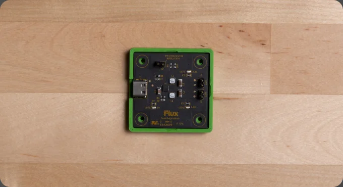 Small two-layer USB-C board designed with AI in Flux