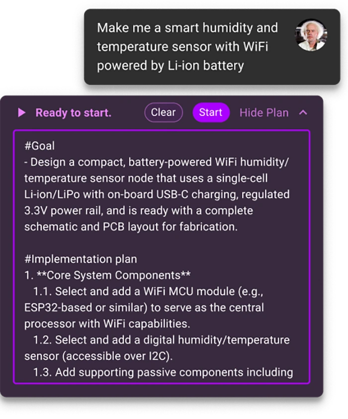 Planning stage. Flux understands your requirements and maps out a detailed plan for your approval.